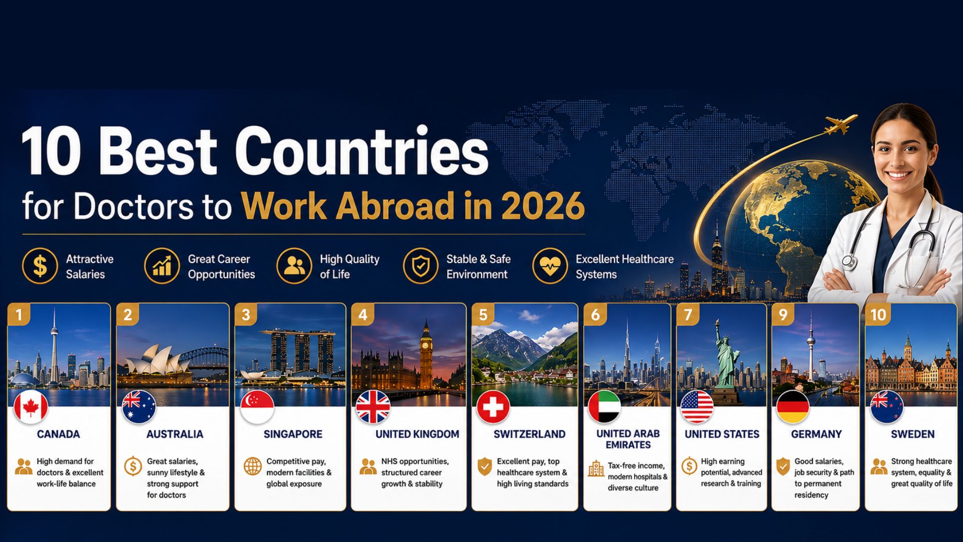 Home 89 10 Best Countries for Doctors to Work 2028